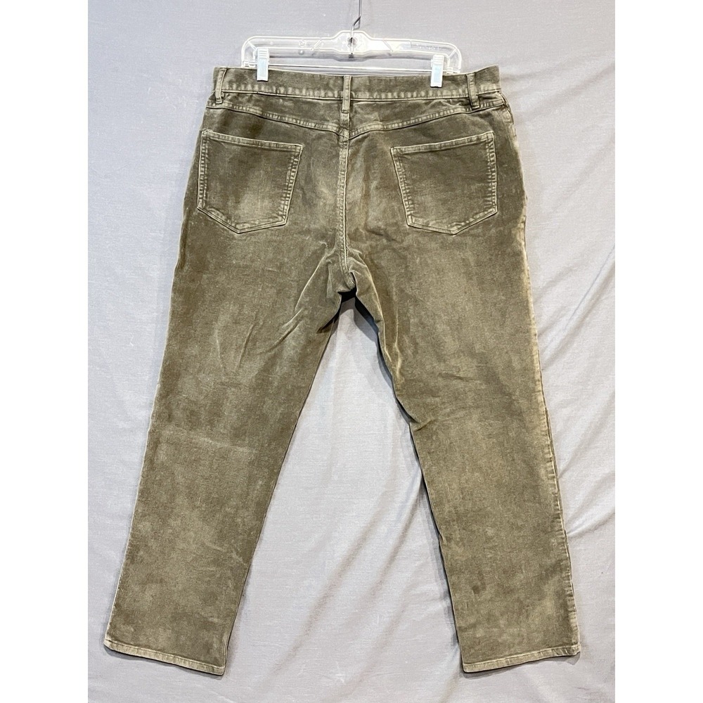 Jos. A. Bank Corduroy Pants Mens *36 x 30 Green Tailored Fit Chino Slacks - Picture 2 of 10